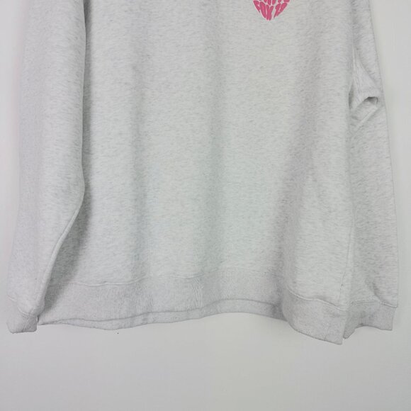 White Fox Boutique 13 Always & Forever Crewneck Sweatshirt Gray Size L/XL EUC - Picture 5 of 13